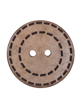 Italian Brown Etched Coconut Button – 40L/25.5mm Italian Brown Etched Coconut Button – 40L/25.5mm