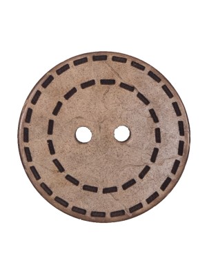 Italian Brown Etched Coconut Button – 40L/25.5mm Italian Brown Etched Coconut Button – 40L/25.5mm