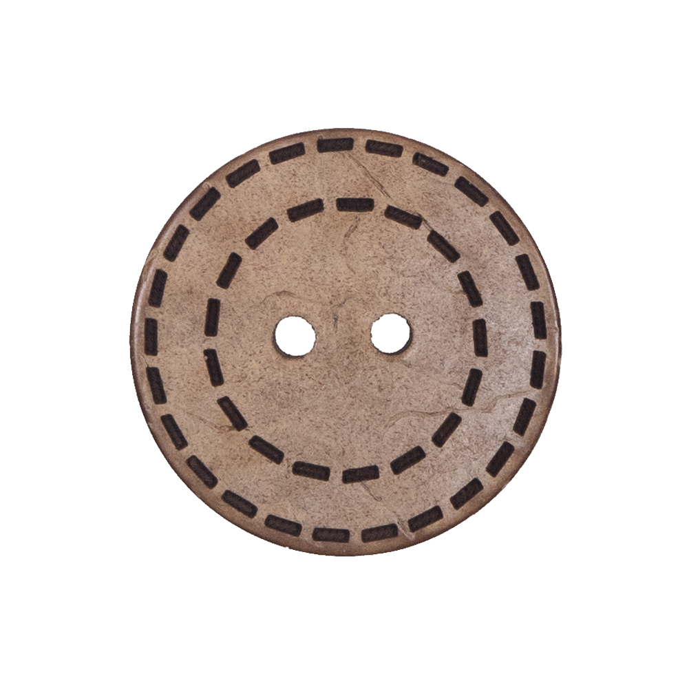 Italian Brown Etched Coconut Button – 40L/25.5mm Italian Brown Etched Coconut Button – 40L/25.5mm