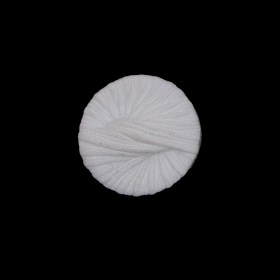 Italian White Twisted Plastic Shank-Back Button – 30L/19mm Italian White Twisted Plastic Shank-Back Button – 30L/19mm