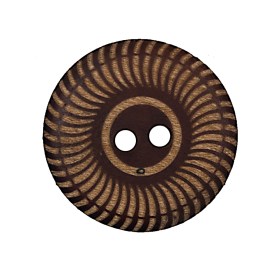 Natural Etched 2-Hole Wood Button – 44L/28mm Natural Etched 2-Hole Wood Button – 44L/28mm