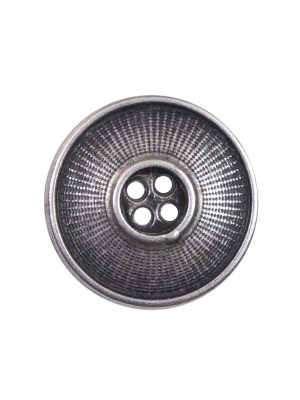 Italian Silver Metal 4-Hole Button – 36L/23mm Italian Silver Metal 4-Hole Button – 36L/23mm
