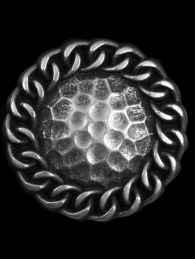 Italian Silver Chain and Honeycomb Metal Shank Back Button – 48L/30.5mm Italian Silver Chain and Honeycomb Metal Shank Back Button – 48L/30.5mm