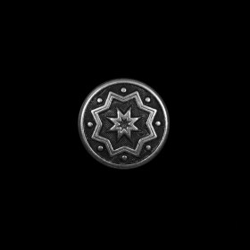Silver Etched Metal Button – 24L/15mm Silver Etched Metal Button – 24L/15mm