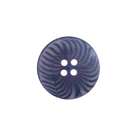 Blue Radiating Swirls Plastic 4-Hole Button – 33L/21mm Blue Radiating Swirls Plastic 4-Hole Button – 33L/21mm