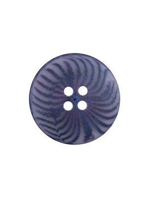 Blue Radiating Swirls Plastic 4-Hole Button – 33L/21mm Blue Radiating Swirls Plastic 4-Hole Button – 33L/21mm