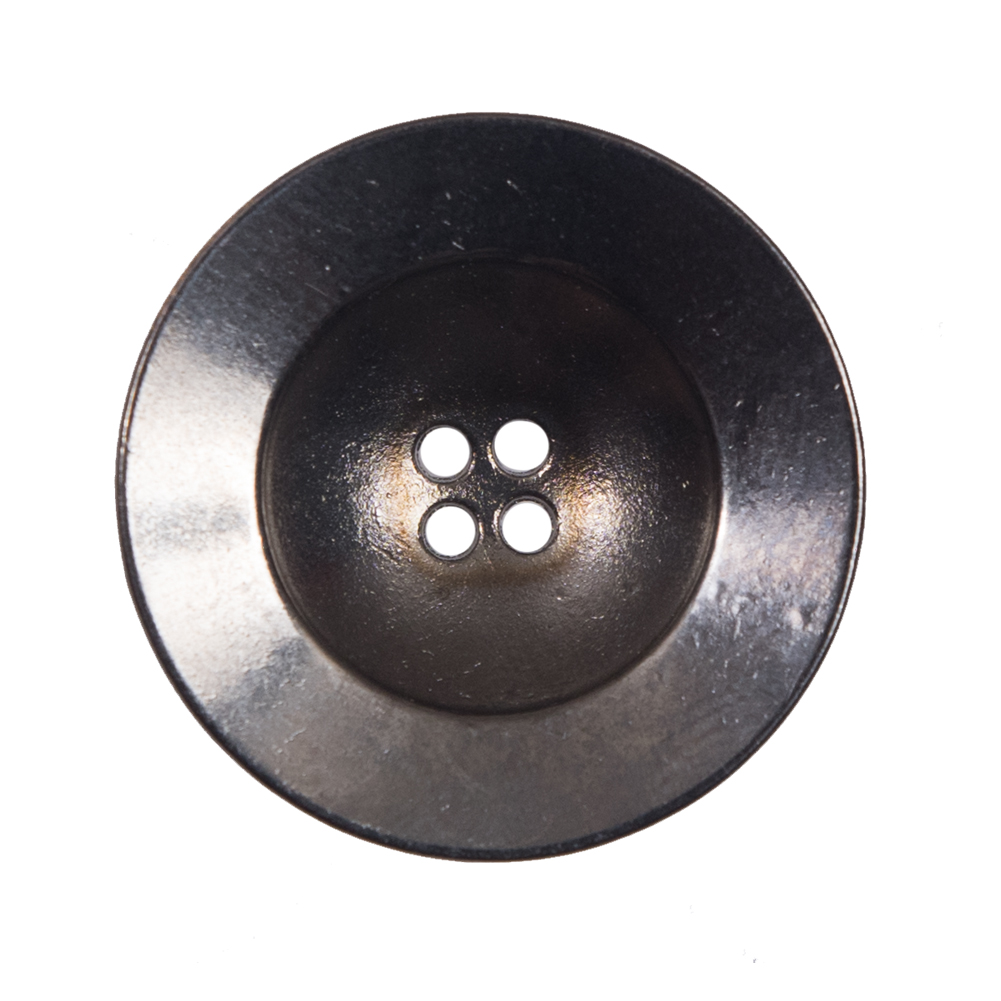 Italian Gunmetal Metal 4-Hole Button – 44L/28mm Italian Gunmetal Metal 4-Hole Button – 44L/28mm