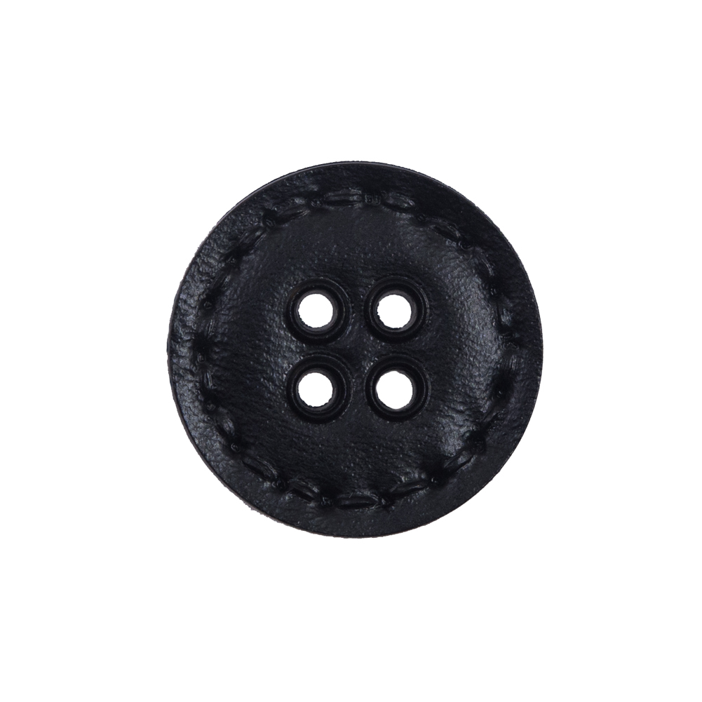 Black Plastic 4-Hole Button – 36L/23mm Black Plastic 4-Hole Button – 36L/23mm
