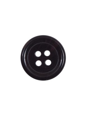 Dark Brown 4-Hole Plastic Button – 24L/15mm Dark Brown 4-Hole Plastic Button – 24L/15mm