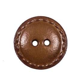 Brown Wood 2-Hole Button – 40L/25.5mm Brown Wood 2-Hole Button – 40L/25.5mm