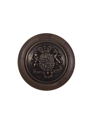 Metal Crest Shank Back Button with a Plastic Base – 32L/20mm Metal Crest Shank Back Button with a Plastic Base – 32L/20mm