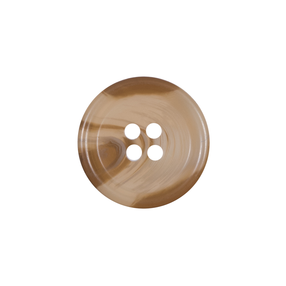 Beige and Brown Plastic 4-Hole Button – 32L/20mm Beige and Brown Plastic 4-Hole Button – 32L/20mm