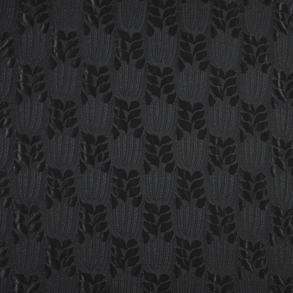 Luminous Black on Black Polyester Jacquard Luminous Black on Black Polyester Jacquard