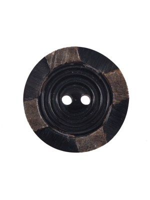 Brown Horn 2-Hole Button – 36L/23mm Brown Horn 2-Hole Button – 36L/23mm