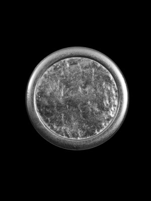 Italian Silver Hammered Metal Shank Back Button – 36L/23mm Italian Silver Hammered Metal Shank Back Button – 36L/23mm