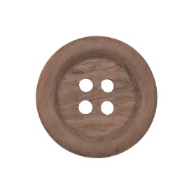 Light Brown Plastic 4-Hole Button – 40L/25.5mm Light Brown Plastic 4-Hole Button – 40L/25.5mm