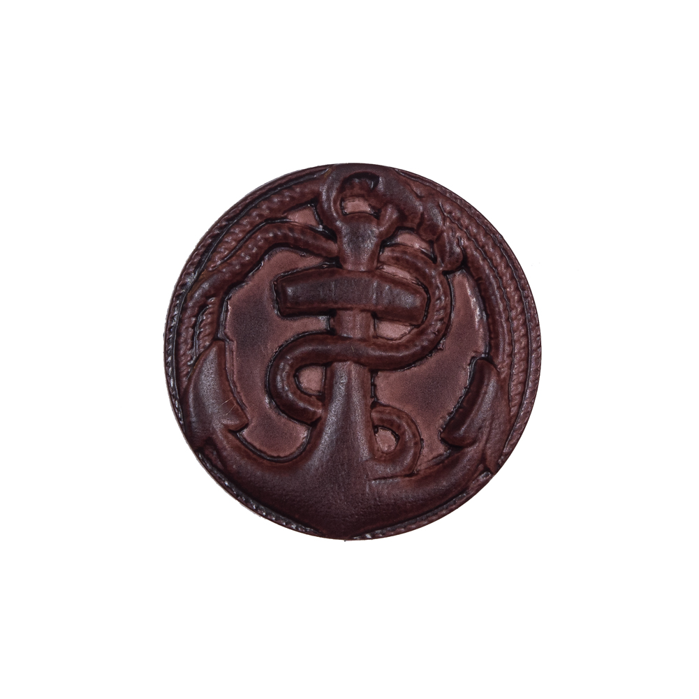 Italian Brown Anchor Plastic Shank Back Button – 36L/23mm Italian Brown Anchor Plastic Shank Back Button – 36L/23mm