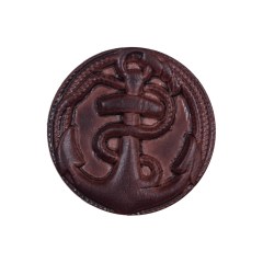 Italian Brown Anchor Plastic Shank Back Button – 40L/25.5mm Italian Brown Anchor Plastic Shank Back Button – 40L/25.5mm