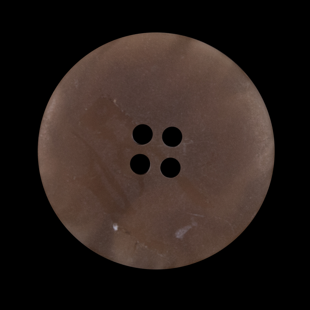 Beige Speckled 4-Hole Narrow Rim Plastic Button – 44L/28mm Beige Speckled 4-Hole Narrow Rim Plastic Button – 44L/28mm