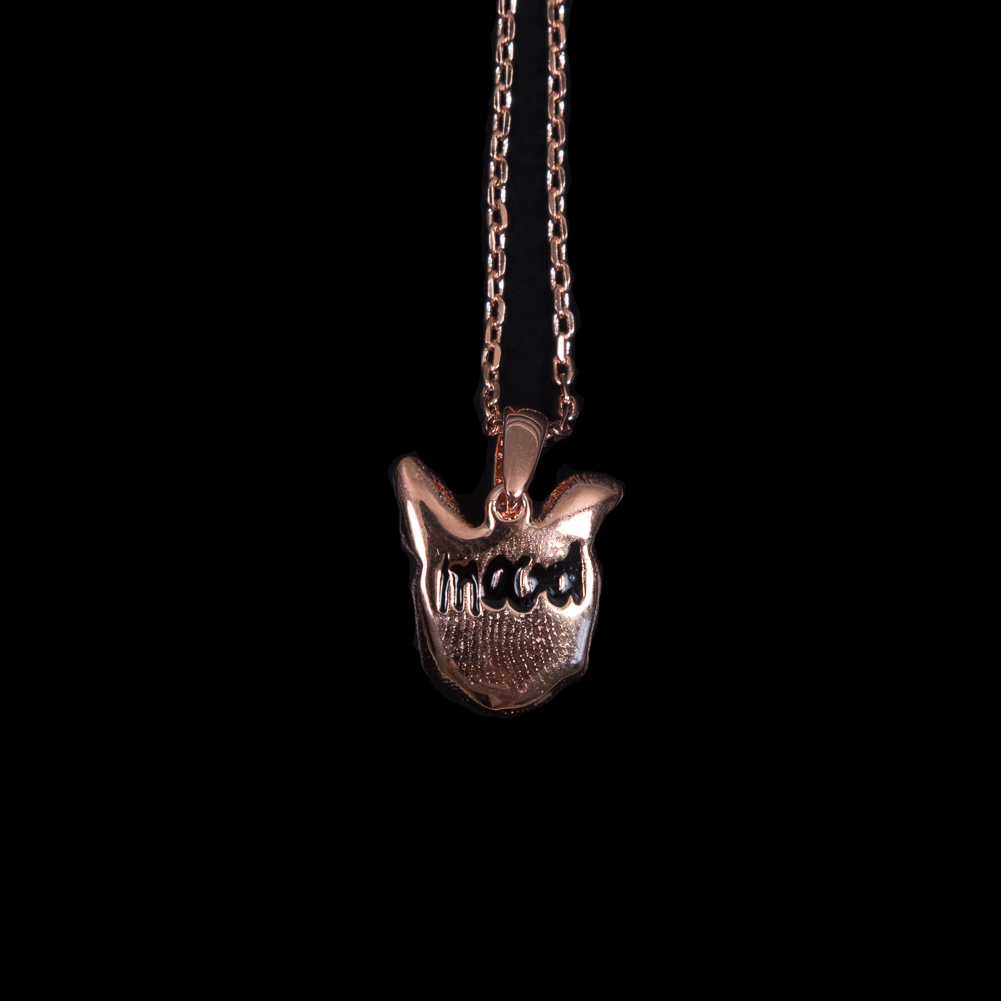 Rose Gold Swatch Pendant on an 18" Chain