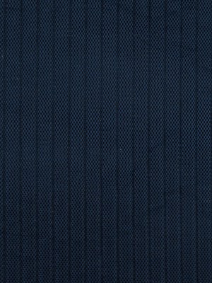 Blue Linear Ribbed Mesh Quilted Coating Blue Linear Ribbed Mesh Quilted Coating
