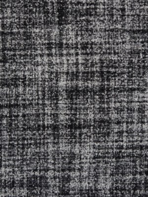 Black/White Stiff Boucled Wool Double Cloth Black/White Stiff Boucled Wool Double Cloth