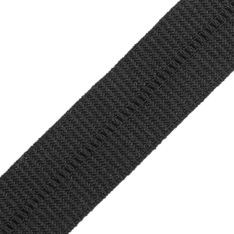 Black Stretch Fold Over Grosgrain - 0.625"