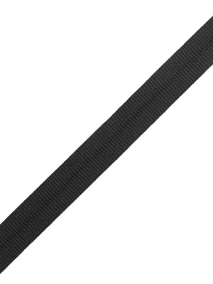 Black Stretch Fold Over Grosgrain – 0.625″ Black Stretch Fold Over Grosgrain – 0.625″