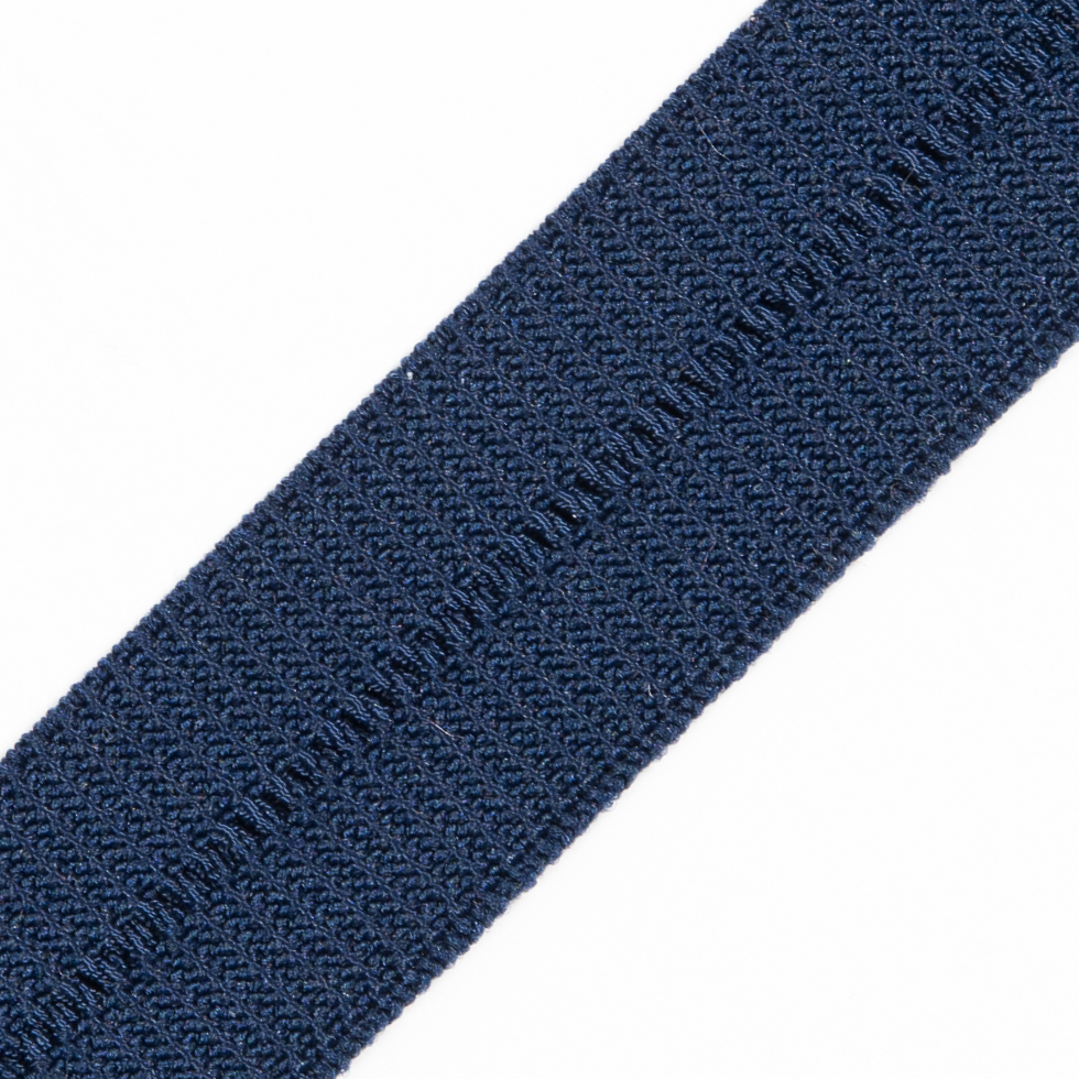 Navy Stretch Fold Over Grosgrain – 0.625″ Navy Stretch Fold Over Grosgrain – 0.625″
