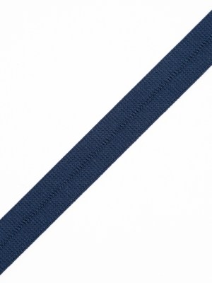 Navy Stretch Fold Over Grosgrain – 0.625″ Navy Stretch Fold Over Grosgrain – 0.625″