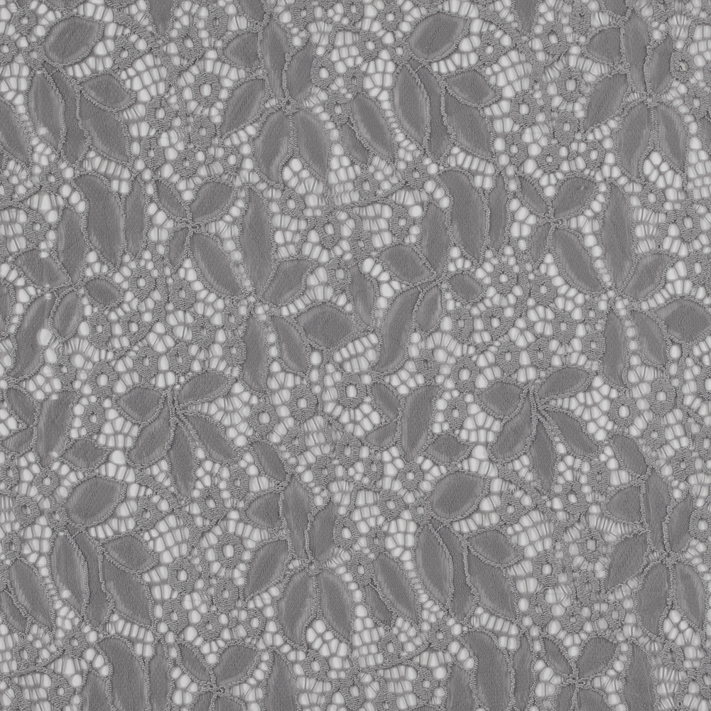 Stretch Lace – Gray Floral – Katerina Collection Stretch Lace – Gray Floral – Katerina Collection