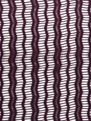 Guipure Lace with Finished Edges – Plum Novelty Stripes Guipure Lace with Finished Edges – Plum Novelty Stripes