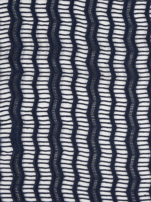 Guipure Lace with Finished Edges – Navy Novelty Stripes Guipure Lace with Finished Edges – Navy Novelty Stripes
