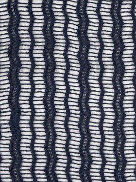 Guipure Lace with Finished Edges – Navy Novelty Stripes Guipure Lace with Finished Edges – Navy Novelty Stripes