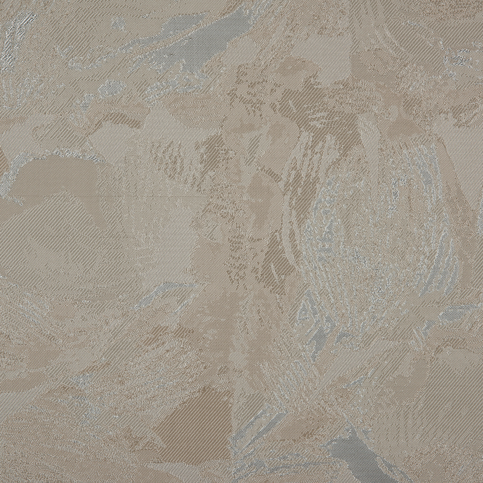 Metallic Silver/Cream Abstract Jacquard/Brocade Metallic Silver/Cream Abstract Jacquard/Brocade