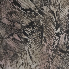Gray/Pink Python Printed Polyester Chiffon Gray/Pink Python Printed Polyester Chiffon