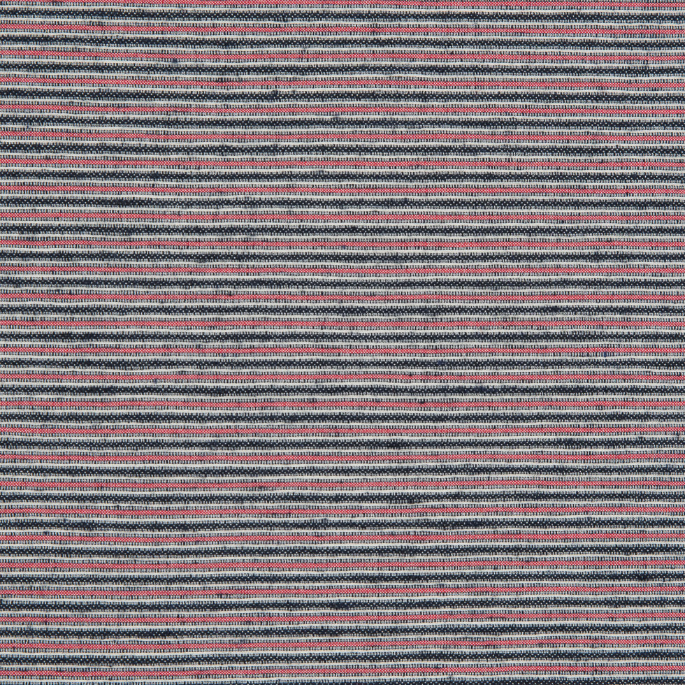 Red/Black/White Raised Stripes on a Stretch Cotton Woven