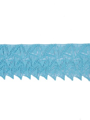 Light Turquoise Geometric Venise Lace Trim – 3.25″ Light Turquoise Geometric Venise Lace Trim – 3.25″