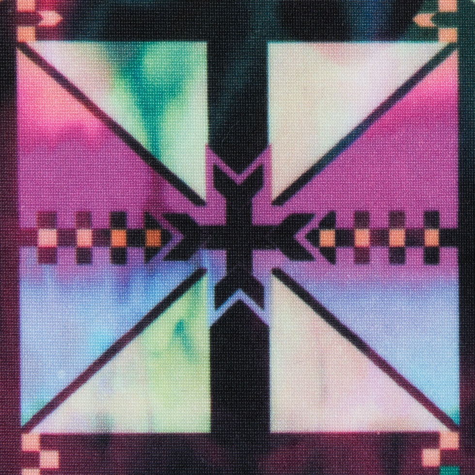 Max-Dri Performance Tricot, Anti-Microbial – Pink and Multi-Colored Geometric Max-Dri Performance Tricot, Anti-Microbial – Pink and Multi-Colored Geometric