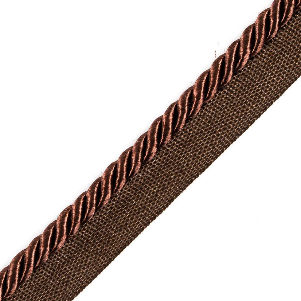 Chocolate Cotton Blend Twisted Cord Trim – 0.25″ Chocolate Cotton Blend Twisted Cord Trim – 0.25″