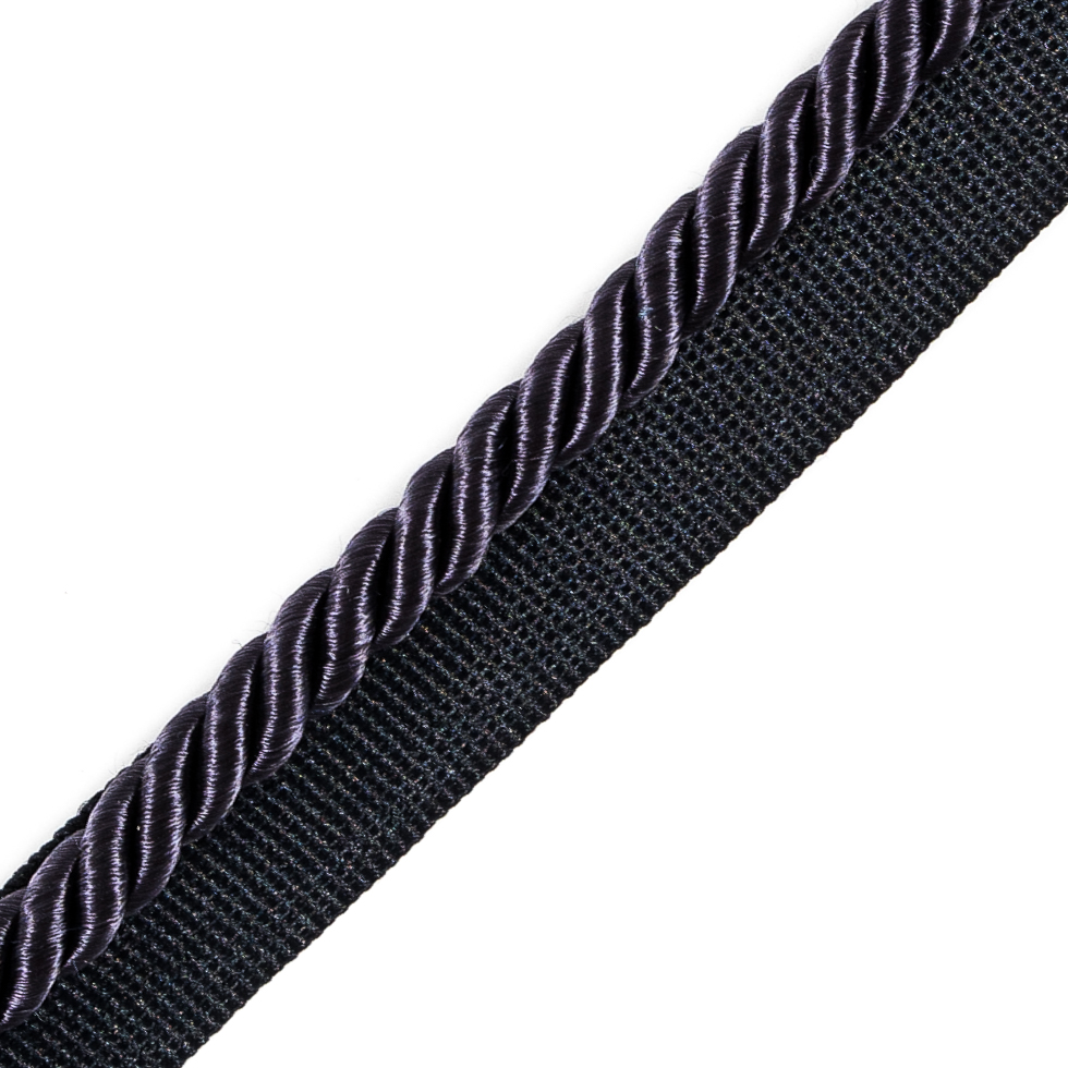 Navy Cotton Blend Twisted Cord Trim - 0.25"