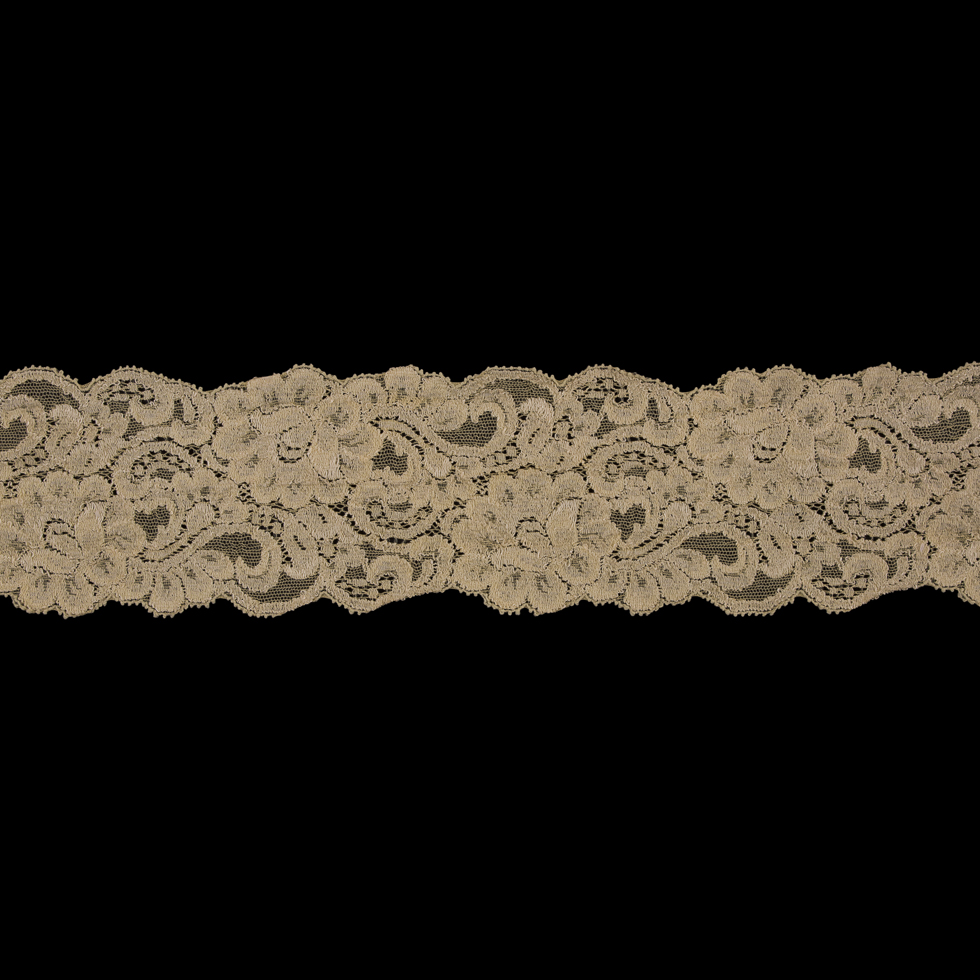 Pale Yellow Stretch Lace Trim – 3″ Pale Yellow Stretch Lace Trim – 3″