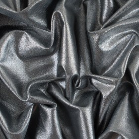 Metallic Polyester Lame – Silver and Black Metallic Polyester Lame – Silver and Black