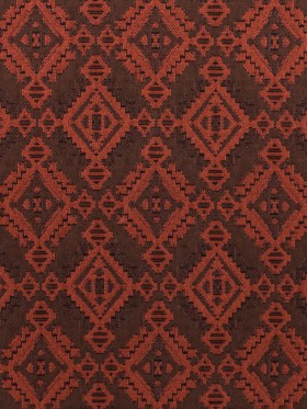 Rust and Coffee Geometric Brocade Rust and Coffee Geometric Brocade