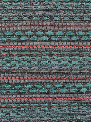 Sea Green and Fluorescent Pink Tribal Jacquard Sea Green and Fluorescent Pink Tribal Jacquard