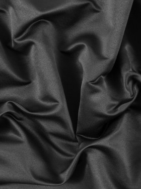 Black Solid Polyester Shantung Black Solid Polyester Shantung