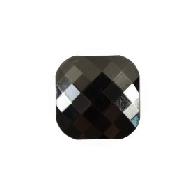 Faceted Square Gunmetal Plastic Button – 34L/21.5 Faceted Square Gunmetal Plastic Button – 34L/21.5