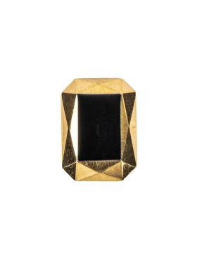 Black and Gold Glass Self Back Button – 30L/19mm Black and Gold Glass Self Back Button – 30L/19mm