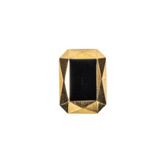 Black and Gold Glass Self Back Button – 30L/19mm Black and Gold Glass Self Back Button – 30L/19mm
