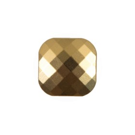 Faceted Square Gold Plastic Button – 36L/23mm Faceted Square Gold Plastic Button – 36L/23mm